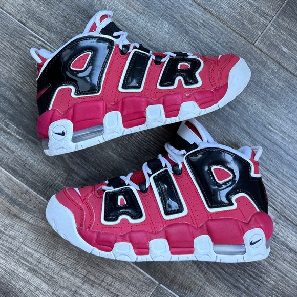 Nike Other - Nike AIR more uptempo Big Kid Youth Red And Black Shoes Size 4.5 Y